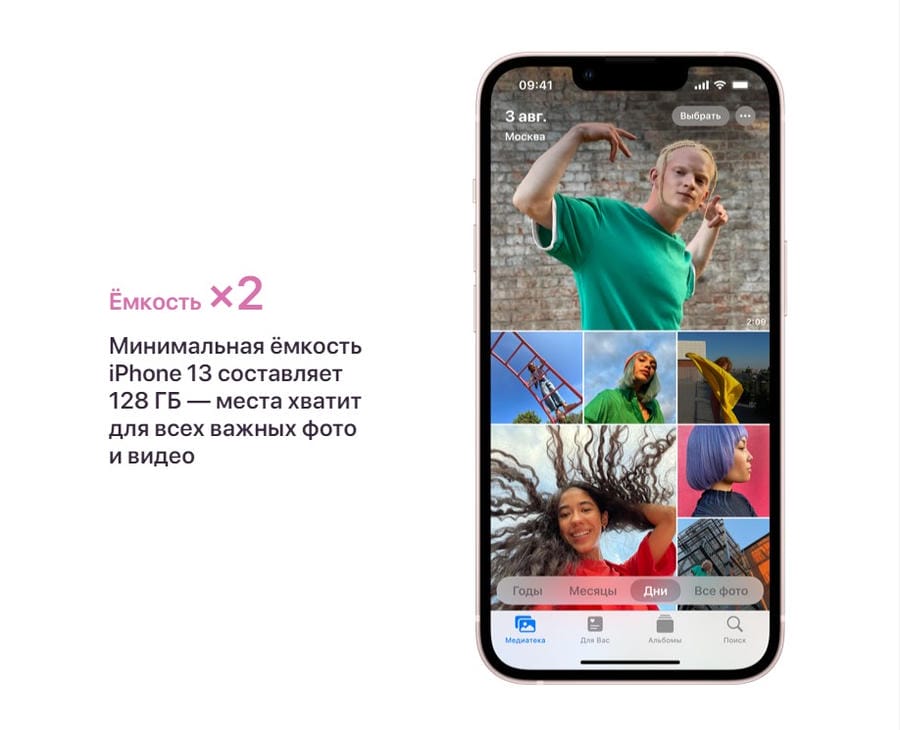 Apple iPhone 13 256Gb Midnight, «тёмная ночь»